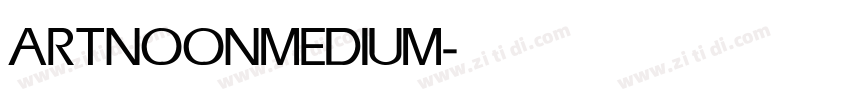 ARTNOON MEDIUM字体转换